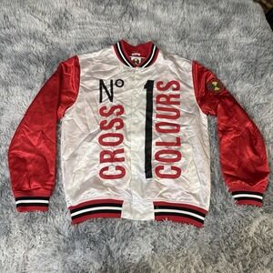 NWT Cross X Colours Mitchell & Ness Bruno Mars 24K Tour Satin Bomber Jacket Sz L